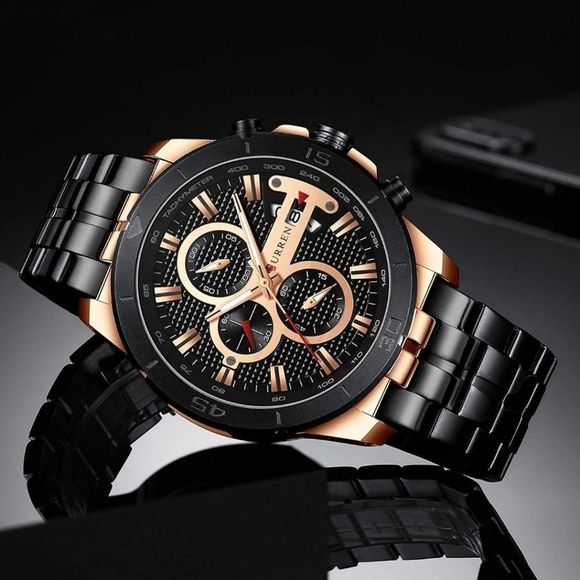 WATCH FUNCTION: All sub-dials and hands are functi